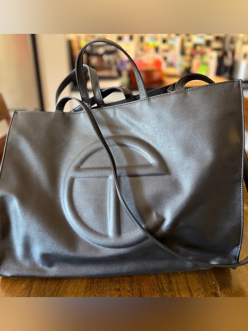 Telfar Large Shopping Bag - Black